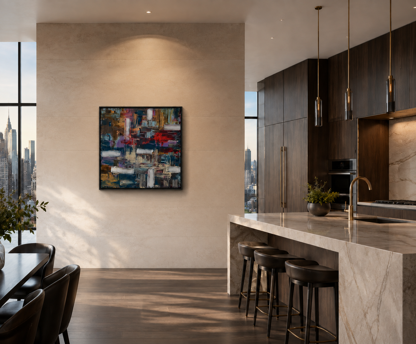 Jonas Hoffmann Werk in einer luxuriösen Penthouse-Küche